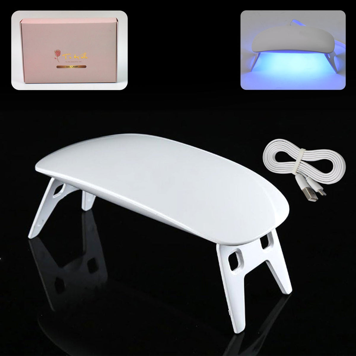 UV LED Lamp Nail Dryer Mini Portable Nail Lamp Professional (1 Pc)