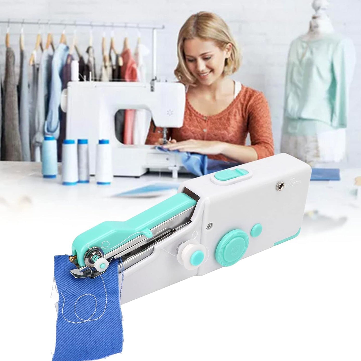 Handheld Sewing Machine, Hand Held Sewing Device Tool Set (1 Set / Battery Not Included)