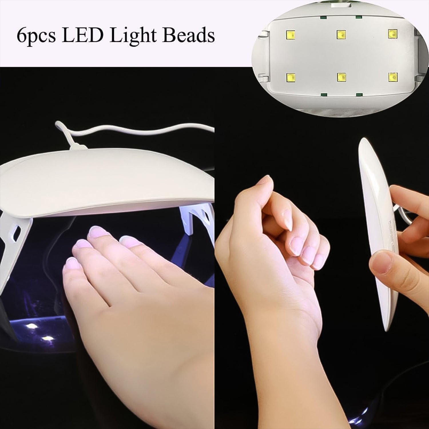 UV LED Lamp Nail Dryer Mini Portable Nail Lamp Professional (1 Pc)