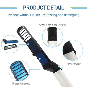 Men's Beard and Hair Curling Straightener (Modelling Comb)