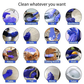 Cleaning Gloves - Magic Silicon Cleaning Gloves