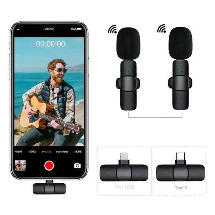 Intelligent Noise Cancelling Microphone for Type-C Wireless Lapel Collar Microphone