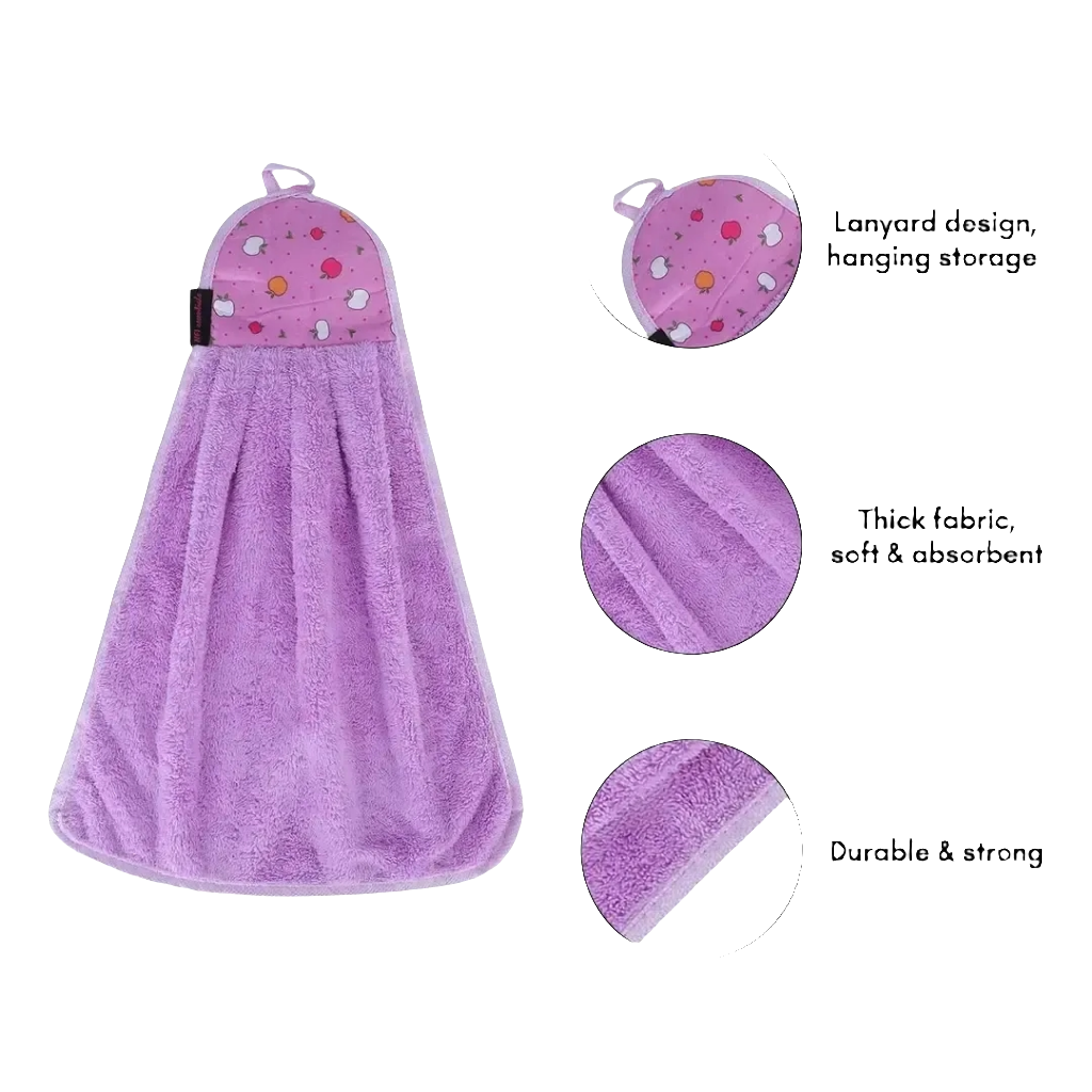 Microfiber wash Basin Hanging Hand Towel ( 1pc )